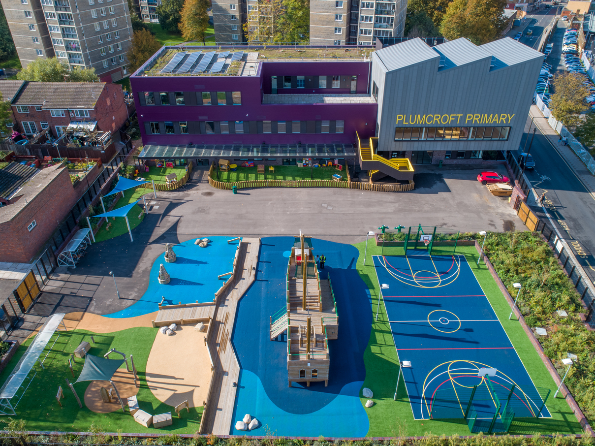 Plumcroft Primary School in Woolwich, London. Plumcroft Primary School in Woolwich, London.