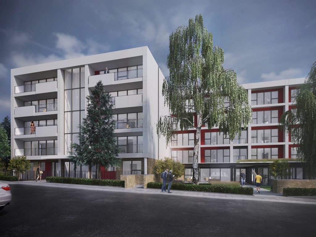 Artist impression of new Beaumont Rise apartments with visually attractive facade (Courtesy of Hobs 3D)