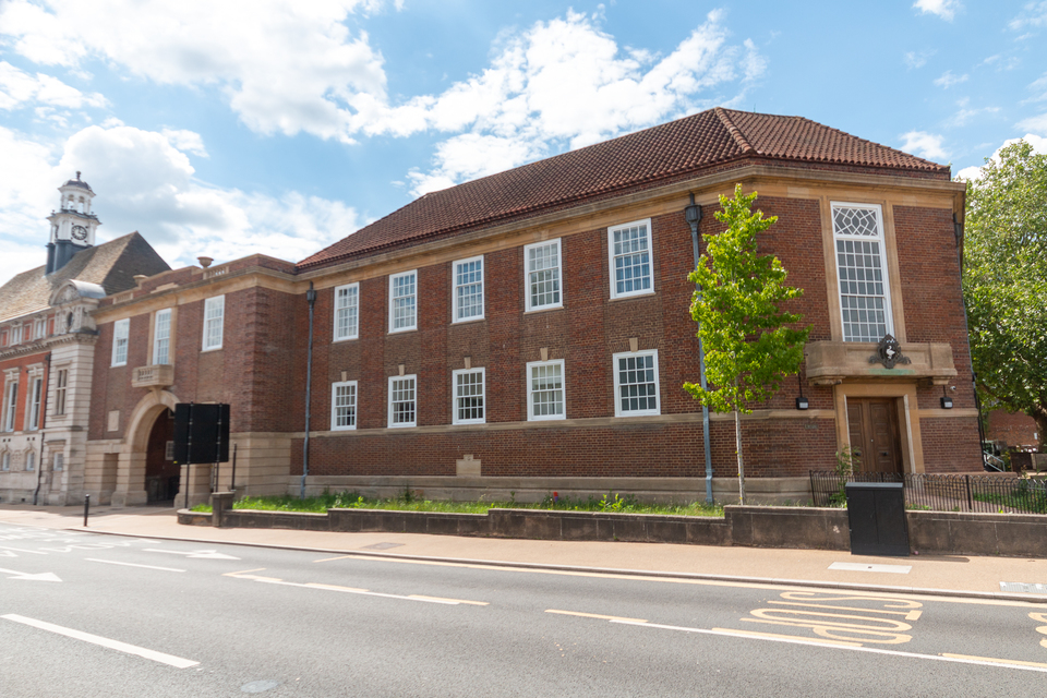 High Wycombe old library on Queen Victoria Road.