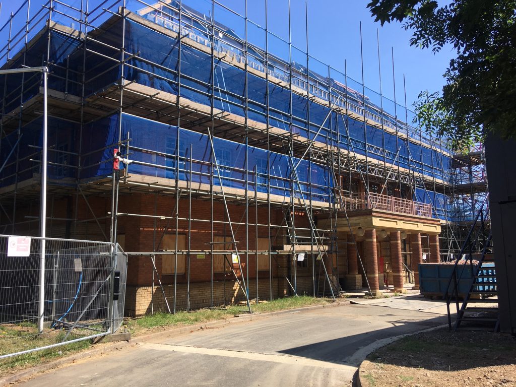 Development of the new Ceaser Court Apartments in Spelthorne well under way